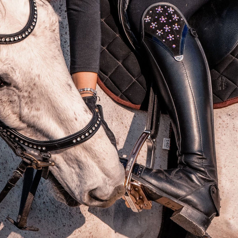 Tech Stirrups Venice Plus Evo Stirrups - Silver/Rose Gold