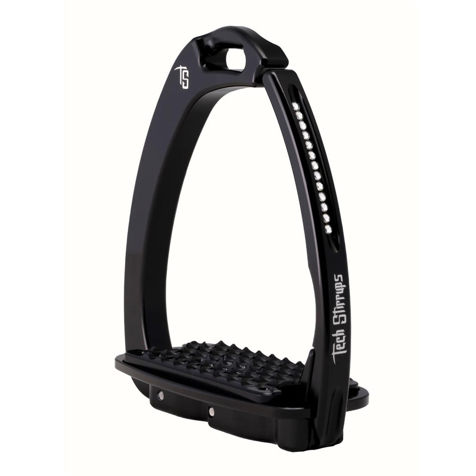 Tech Stirrups Venice Evo Sloped Stirrups - Black/Black/Crystal
