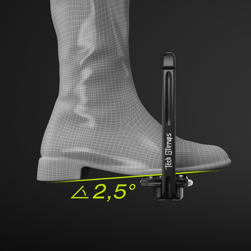 Tech Stirrups Venice Evo Sloped Stirrups - Black/Black