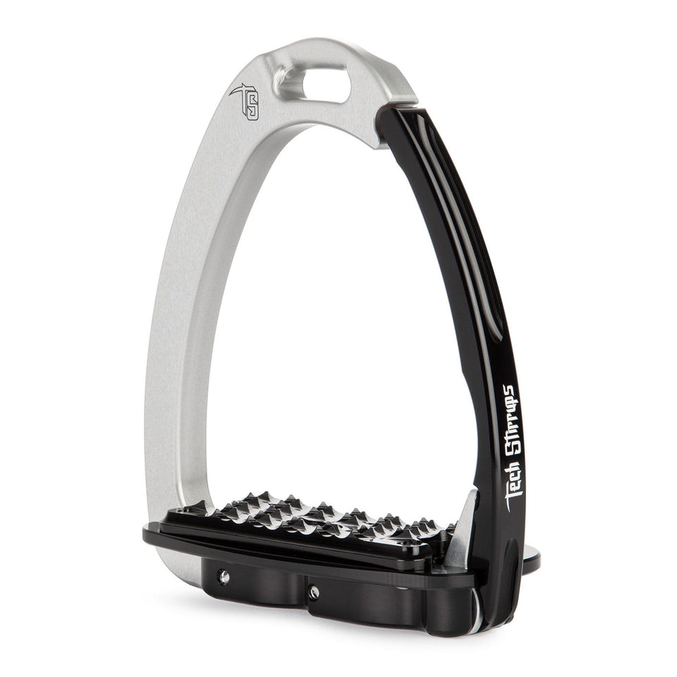 Tech Stirrups Venice Evo Sloped Stirrups - Silver/Black
