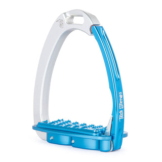 Tech Stirrups Venice Evo Sloped Stirrups - Silver/Blue