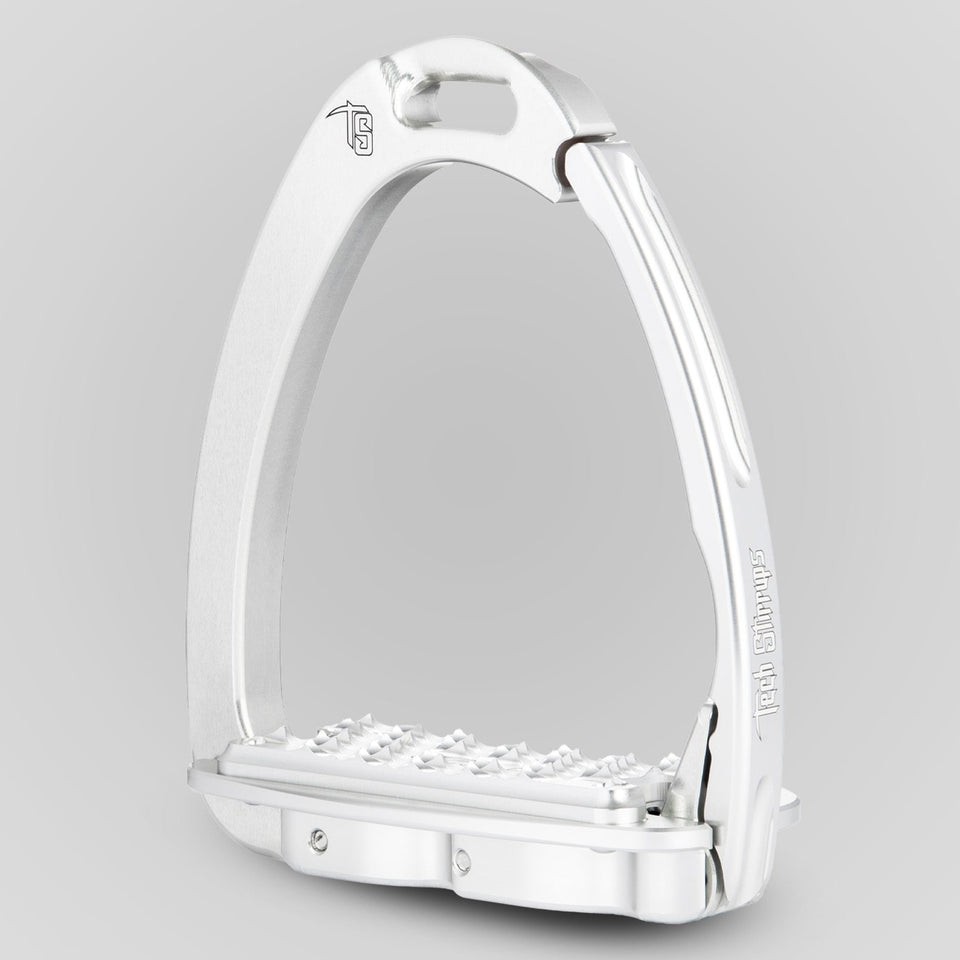 Tech Stirrups Venice Evo Flat Stirrups - Silver/Silver