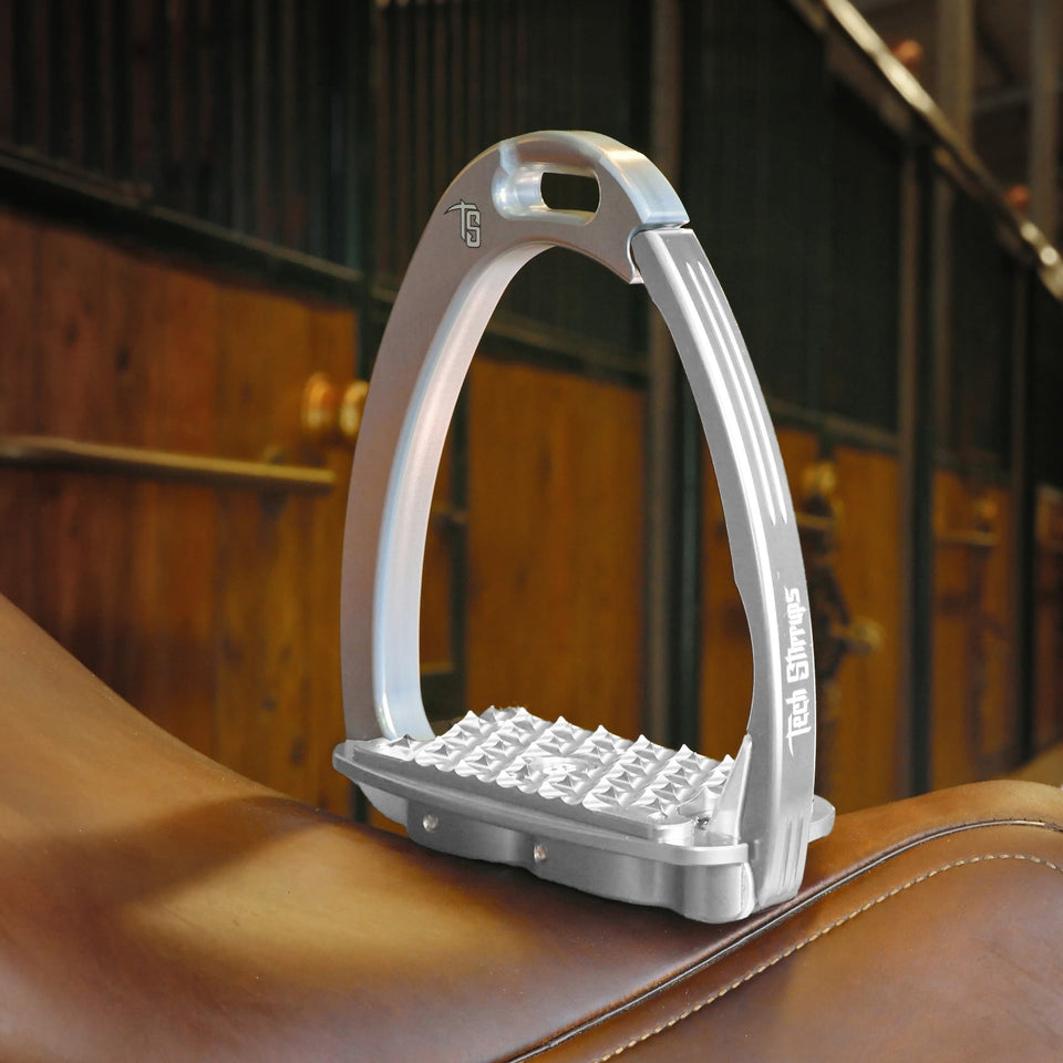 Tech Stirrups Venice Evo Flat Stirrups - Silver/Silver