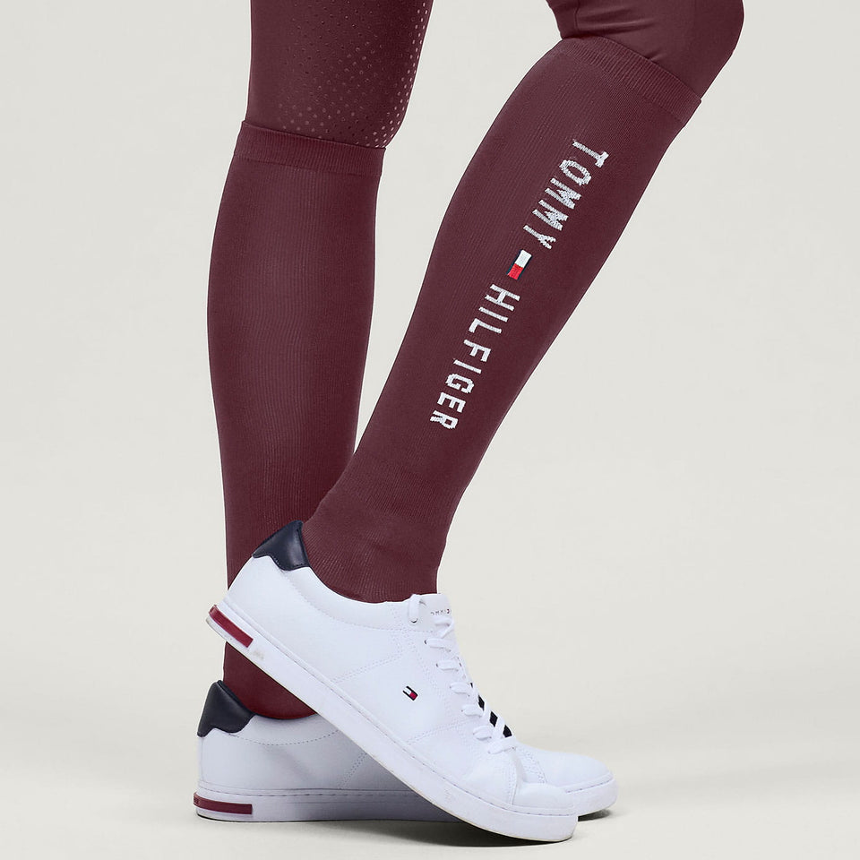 Tommy Hilfiger Clifton Riding Socks - Deep Burgundy