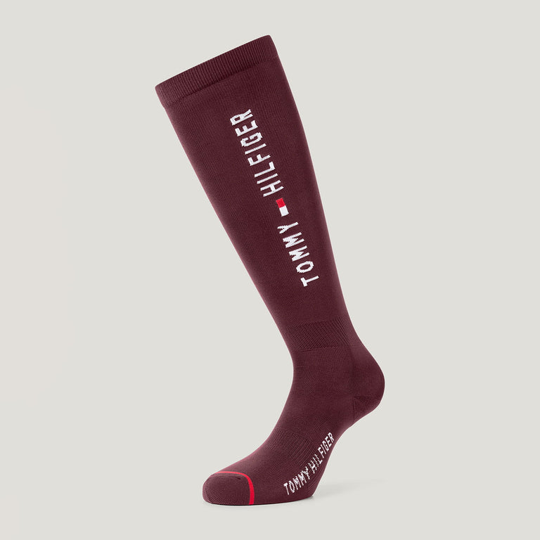 Tommy Hilfiger Clifton Riding Socks - Deep Burgundy