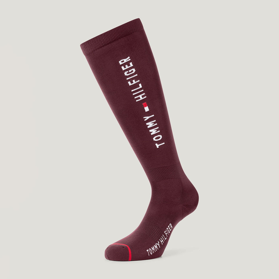 Tommy Hilfiger Clifton Riding Socks - Deep Burgundy