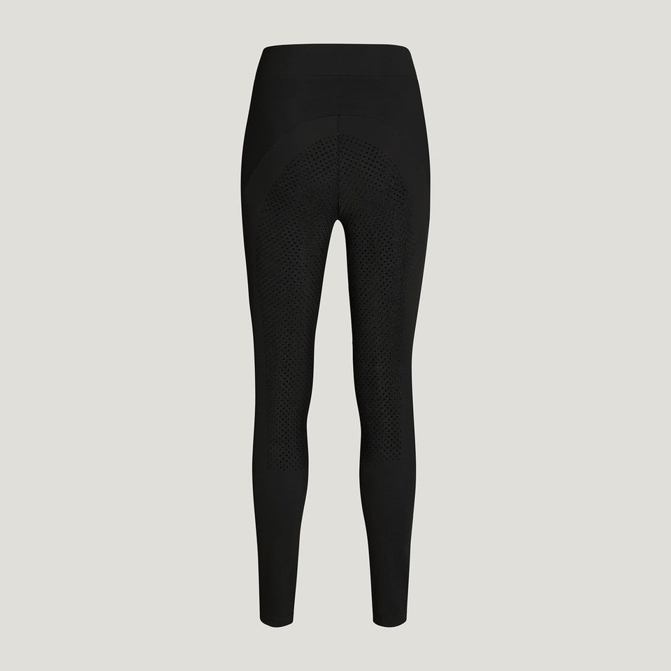 Tommy Hilfiger Elmira Winter Rhinestone Full Grip Leggings - Black