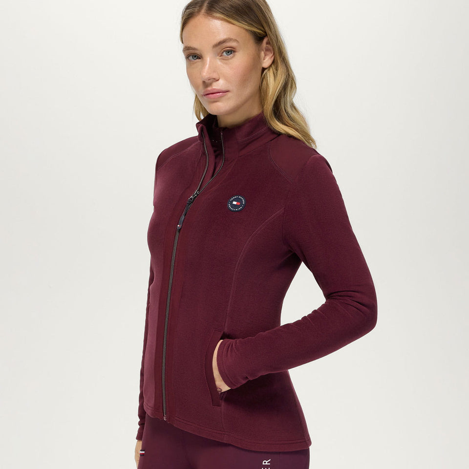 Tommy Hilfiger Elmonte Fleece Jacket - Deep Burgundy