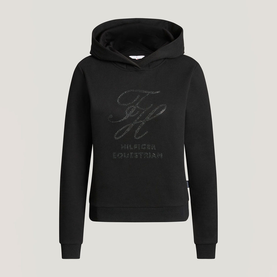 Tommy Hilfiger Estelle Rhinestone Hoodie - Black