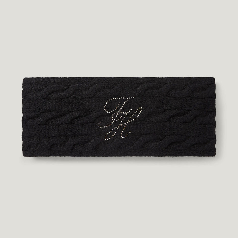 Tommy Hilfiger Maggie Rhinestone Headband - Black