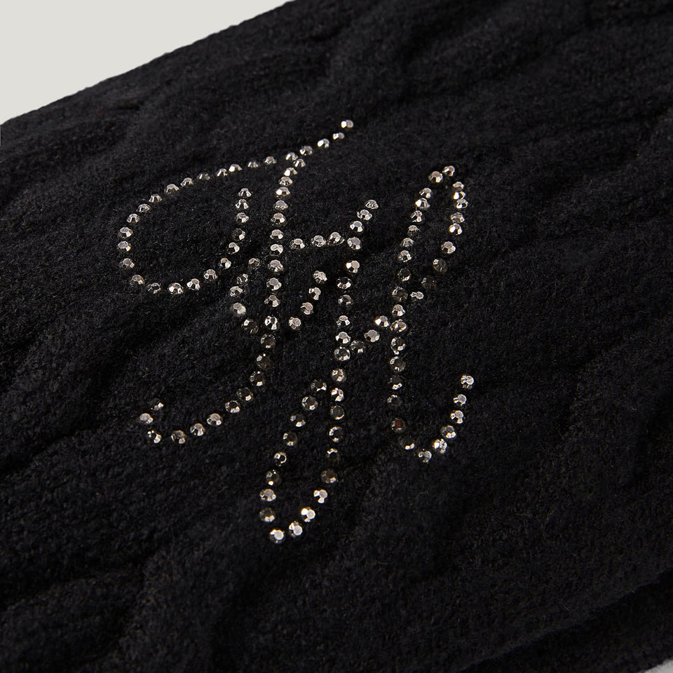 Tommy Hilfiger Maggie Rhinestone Headband - Black