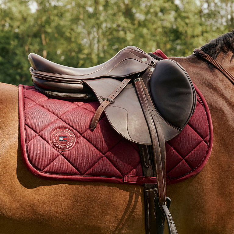 Tommy Hilfiger Parsons Jumping Saddle Cloth - Deep Burgundy