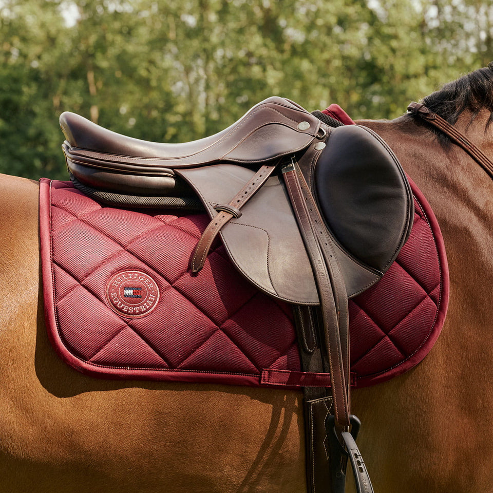 Tommy Hilfiger Parsons Jumping Saddle Cloth - Deep Burgundy