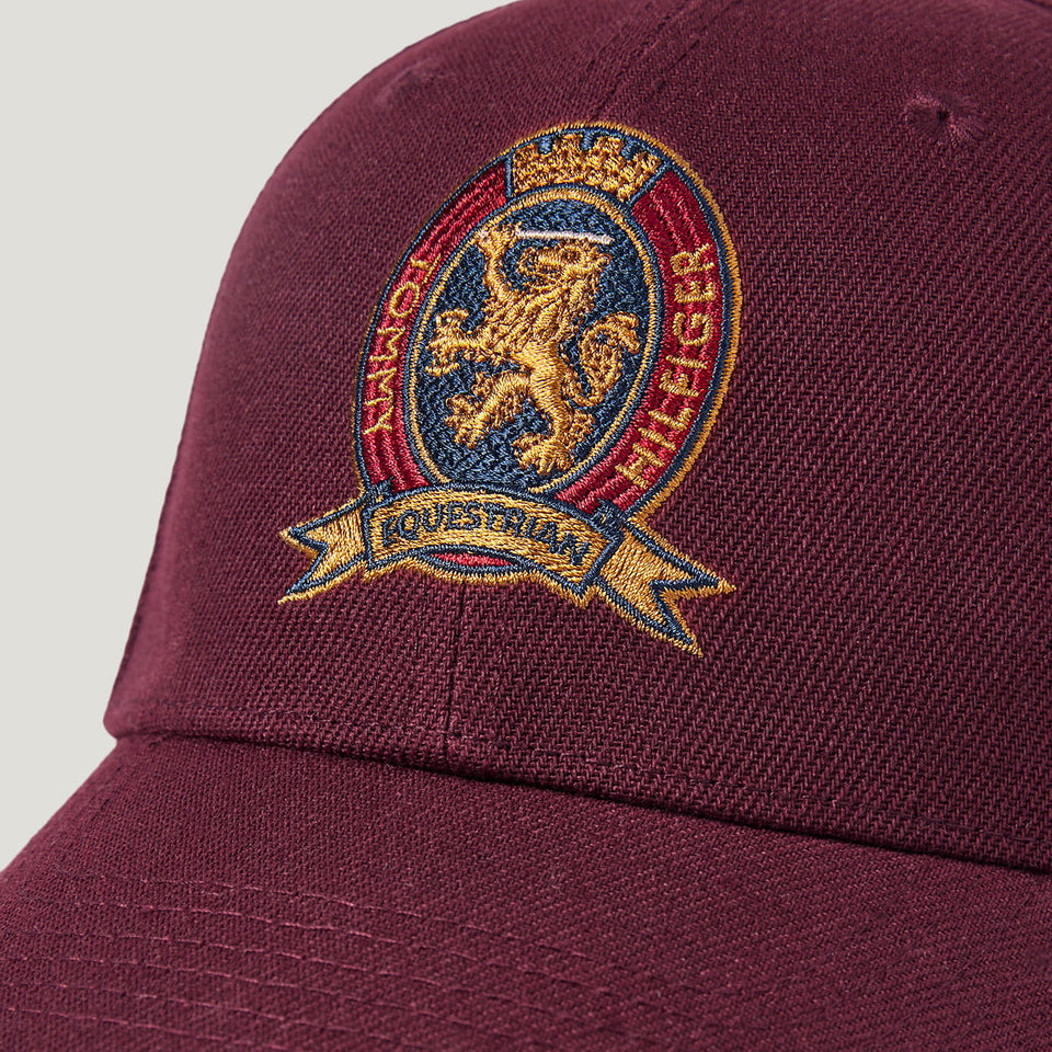 Tommy Hilfiger Royce Crest Cap - Deep Burgundy