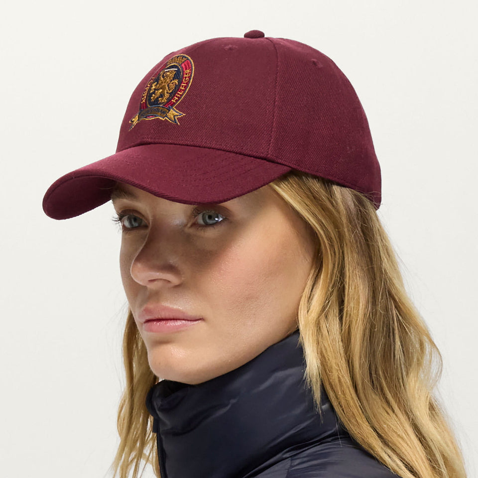 Tommy Hilfiger Royce Crest Cap - Deep Burgundy
