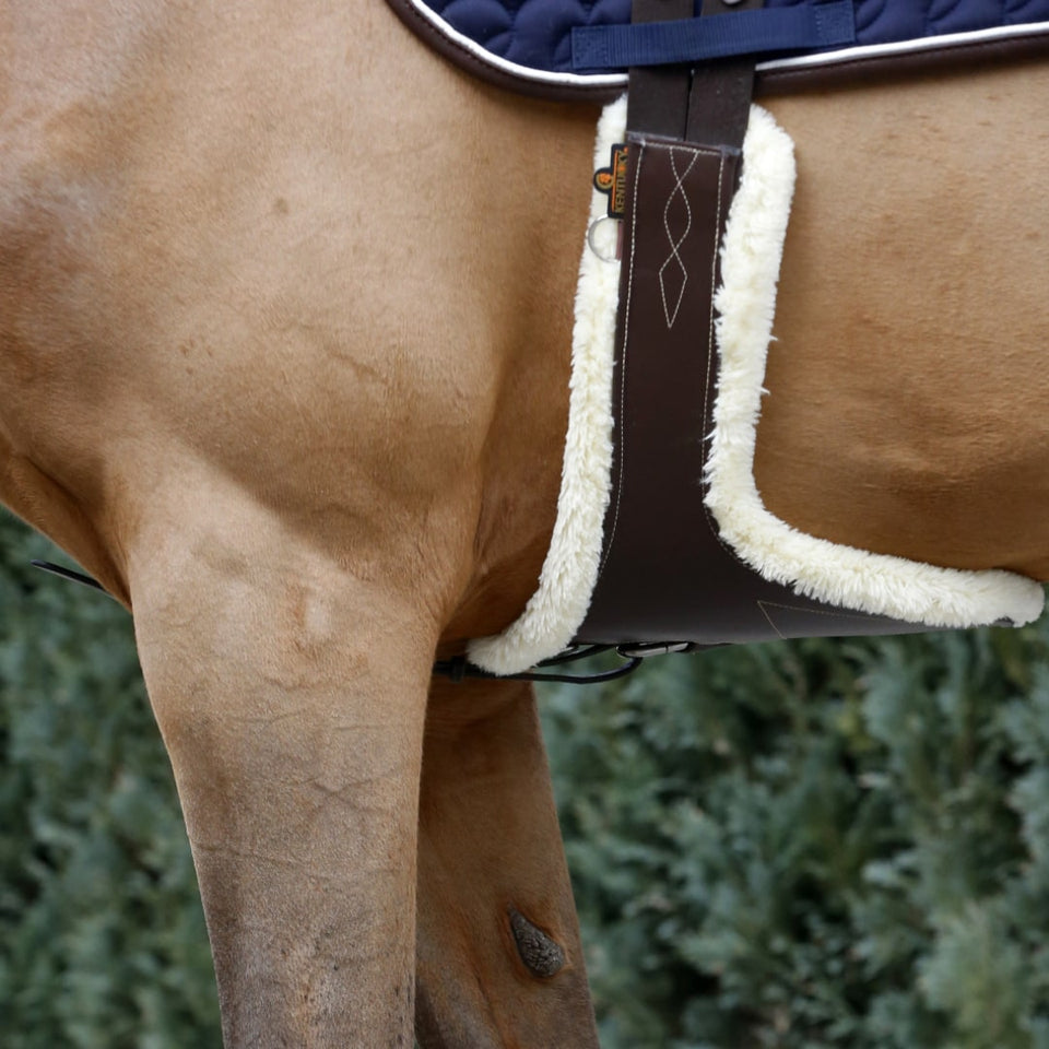 Kentucky Horsewear Sheepskin Stud Girth - Brown