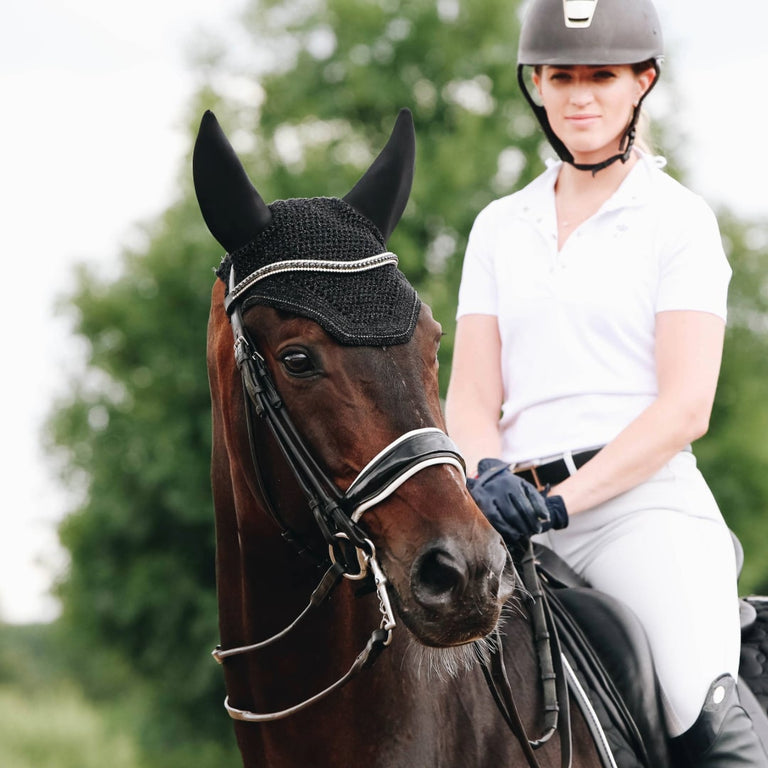 Kentucky Horsewear Wellington Sparkling Fly Veil - Black
