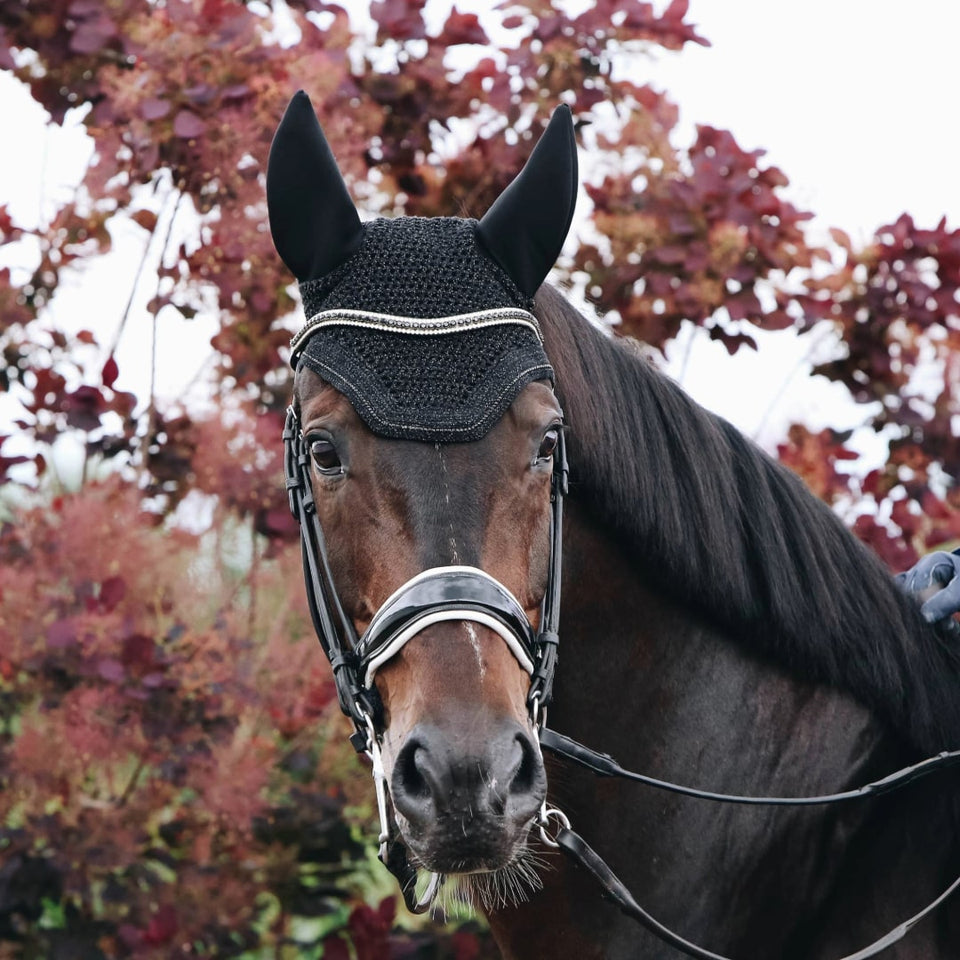 Kentucky Horsewear Wellington Sparkling Fly Veil - Black