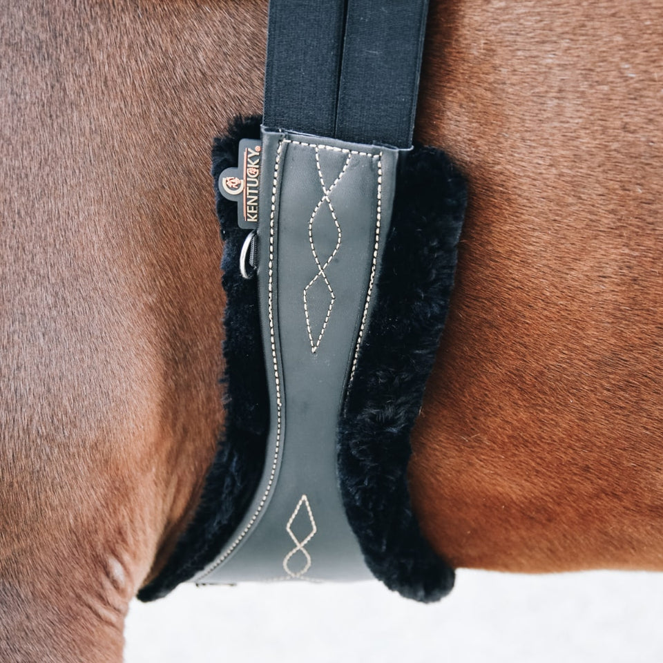 Kentucky Horsewear Replacement Anatomic Sheepskin Girth Cover - Black