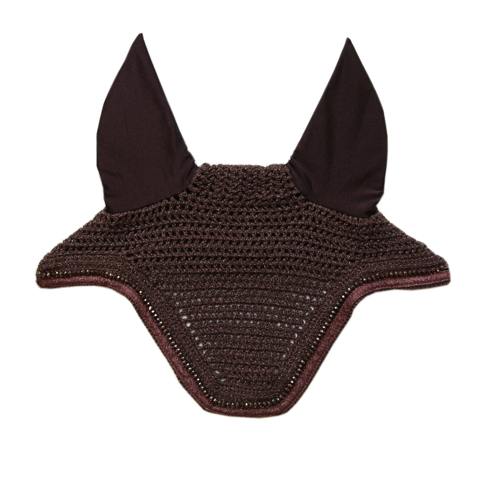 Kentucky Horsewear Wellington Glitter Band Fly Veil - Brown