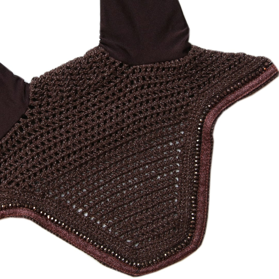 Kentucky Horsewear Wellington Glitter Band Fly Veil - Brown