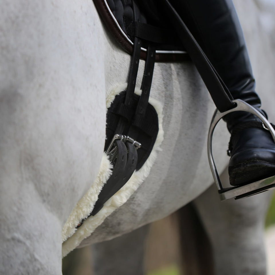 Kentucky Horsewear Sheepskin Dressage Girth - Black
