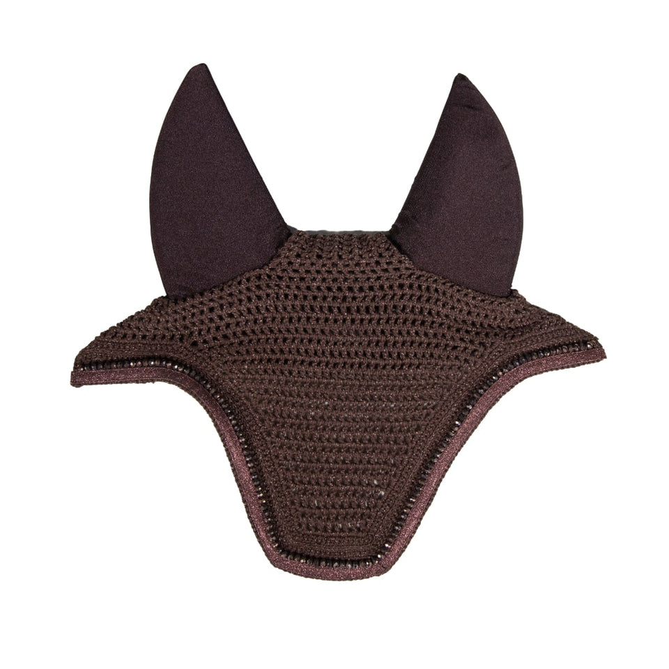 Kentucky Horsewear Wellington Glitter Band Fly Veil - Brown