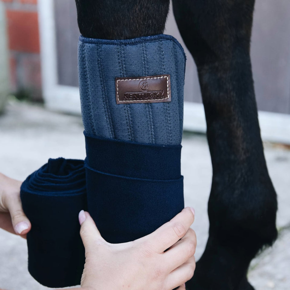 Kentucky Horsewear Absorb Working Bandage Pads - Navy