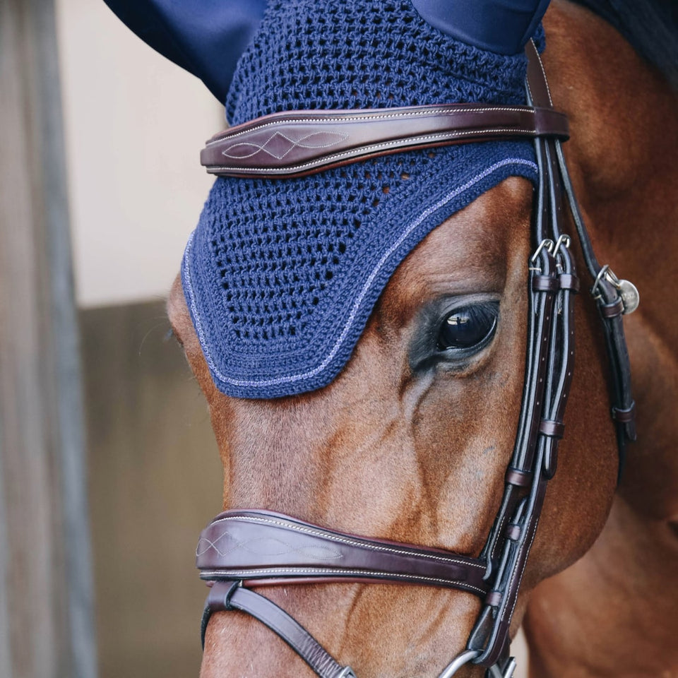 Kentucky Horsewear Wellington Sparkling Fly Veil - Navy