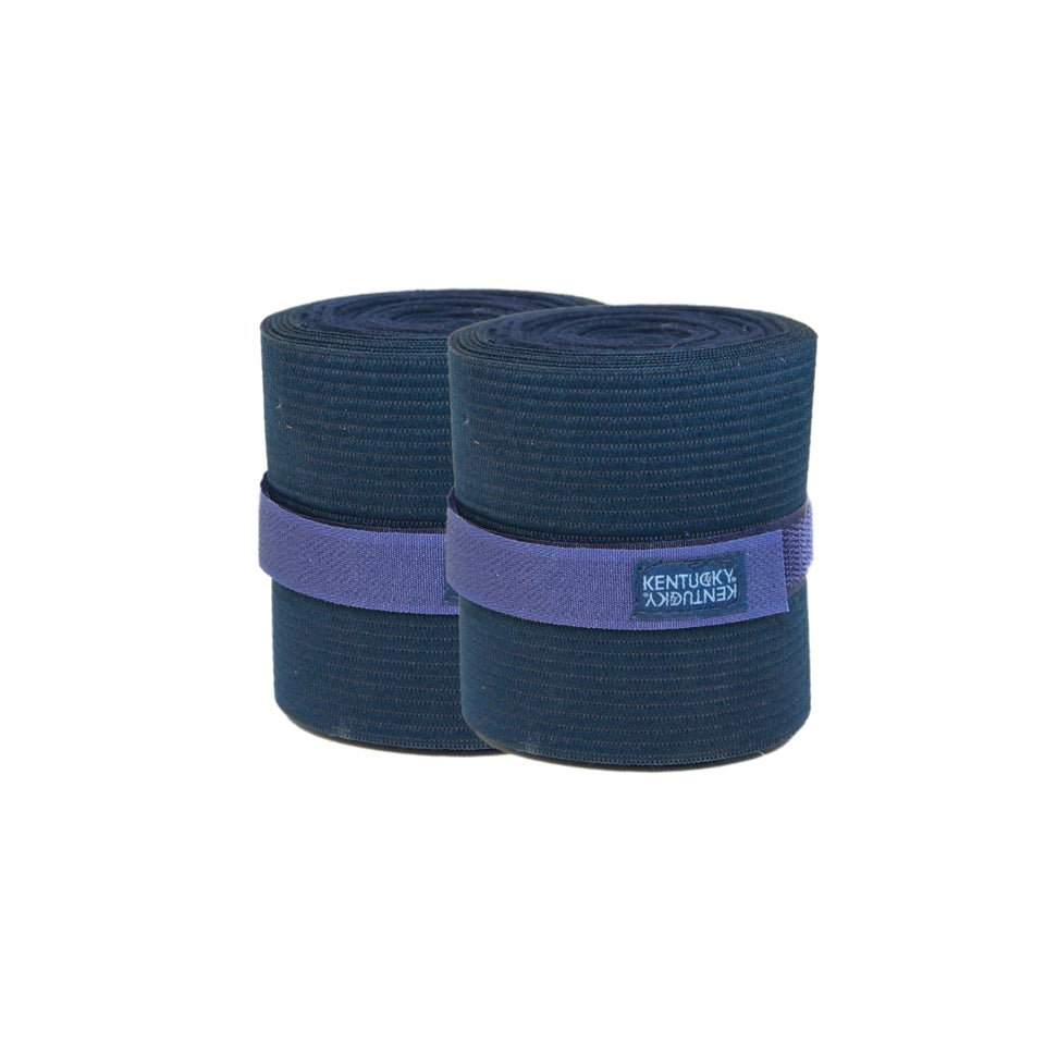 Kentucky Horsewear Elastic/Fleece Exercise Bandages - Navy