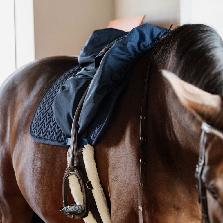 Kentucky Horsewear Waterproof Jumping Saddle Cover - Navy
