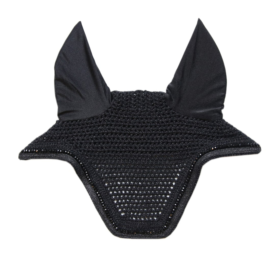 Kentucky Horsewear Wellington Glitter Band Fly Veil - Black