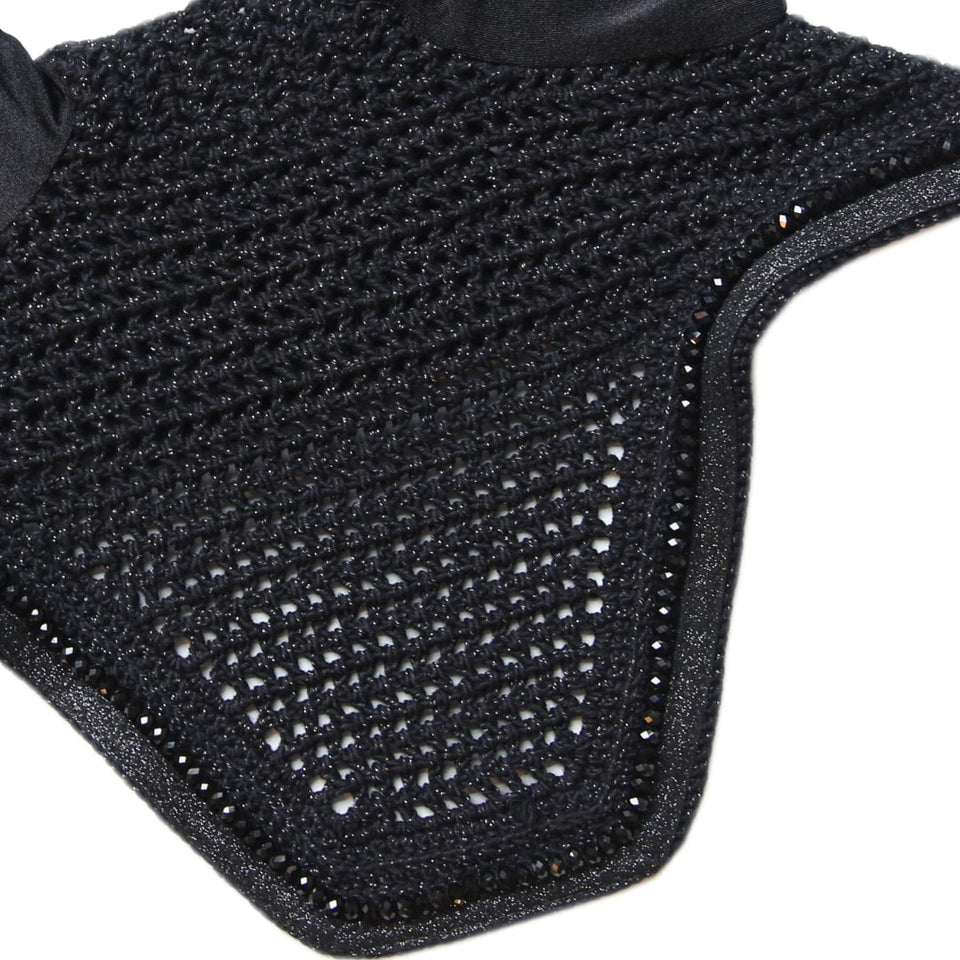 Kentucky Horsewear Wellington Glitter Band Fly Veil - Black
