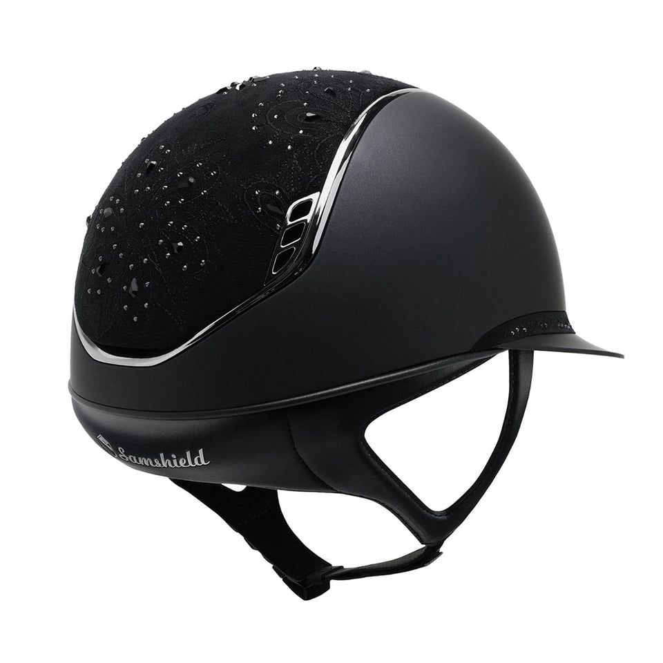 Samshield V2 Miss Shield Black Shadowmatt with Crystal Bloom Top and Band