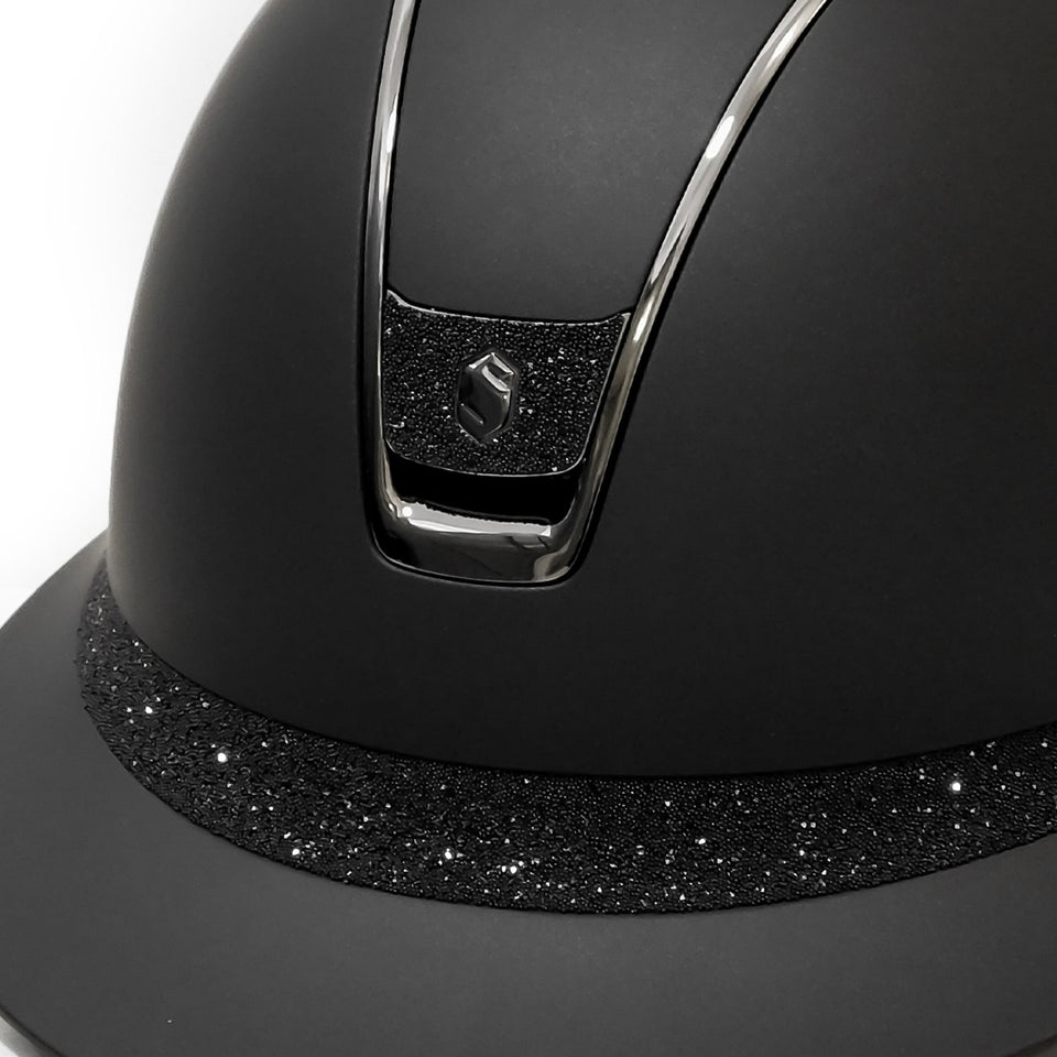 Samshield V2 Miss Shield Black Shadowmatt with Crystal Fabric Band and Blazon