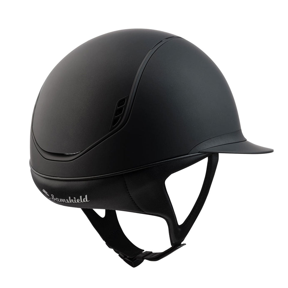 Samshield V2 Miss Shield Dark Line Standard Shadowmatt Riding Hat - Black