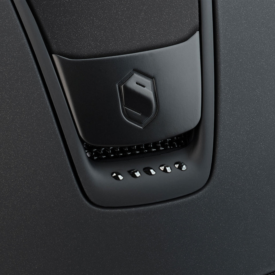 Samshield V2 Miss Shield Black Shadowmatt with Matt Trim and 5 Jet Crystals