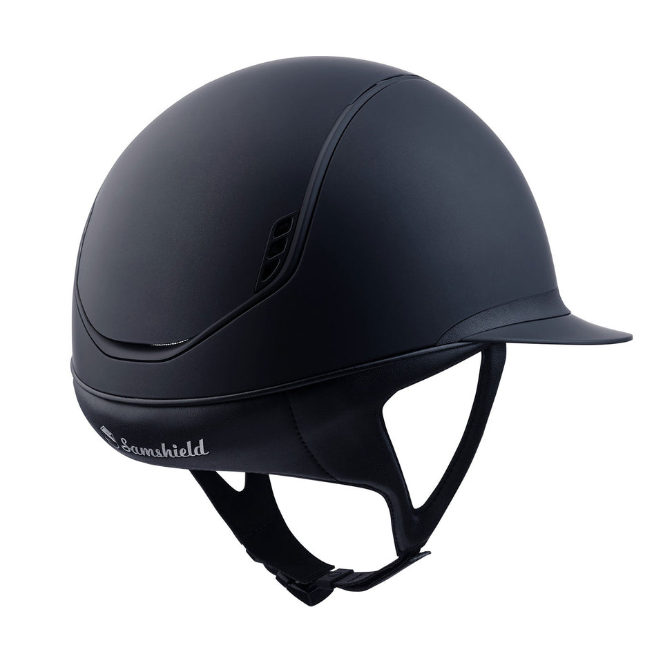 Samshield V2 Miss Shield Dark Line Standard Shadowmatt Riding Hat - Navy