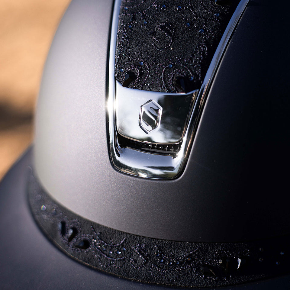 Samshield V2 Miss Shield Navy Shadowmatt with Crystal Bloom Top and Band