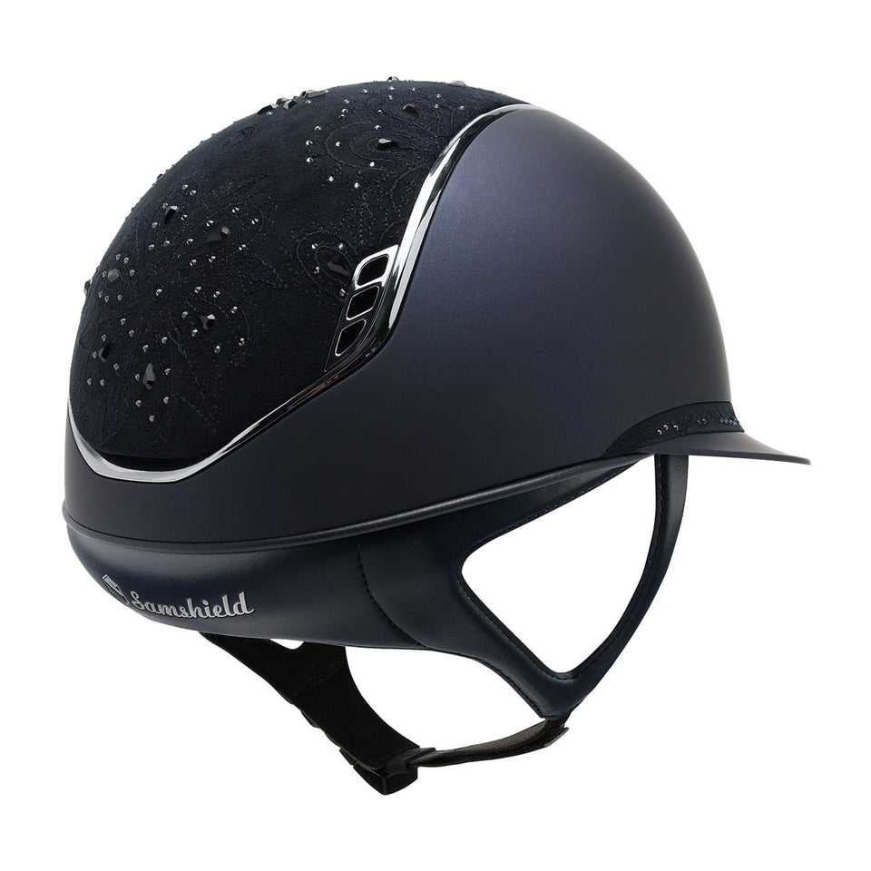 Samshield V2 Miss Shield Navy Shadowmatt with Crystal Bloom Top and Band