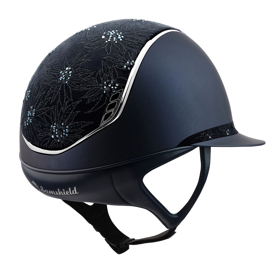 Samshield V2 Miss Shield Navy Shadowmatt with Spring Flower Top and Band