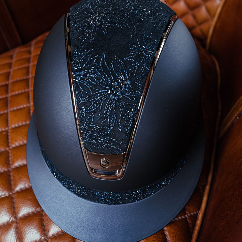 Samshield V2 Miss Shield Navy Shadowmatt with Spring Flower Top and Band