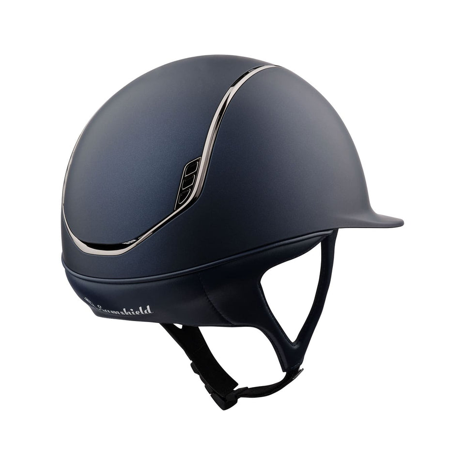 Samshield V2 Navy Shadowmatt Riding Hat with 5 Crystals