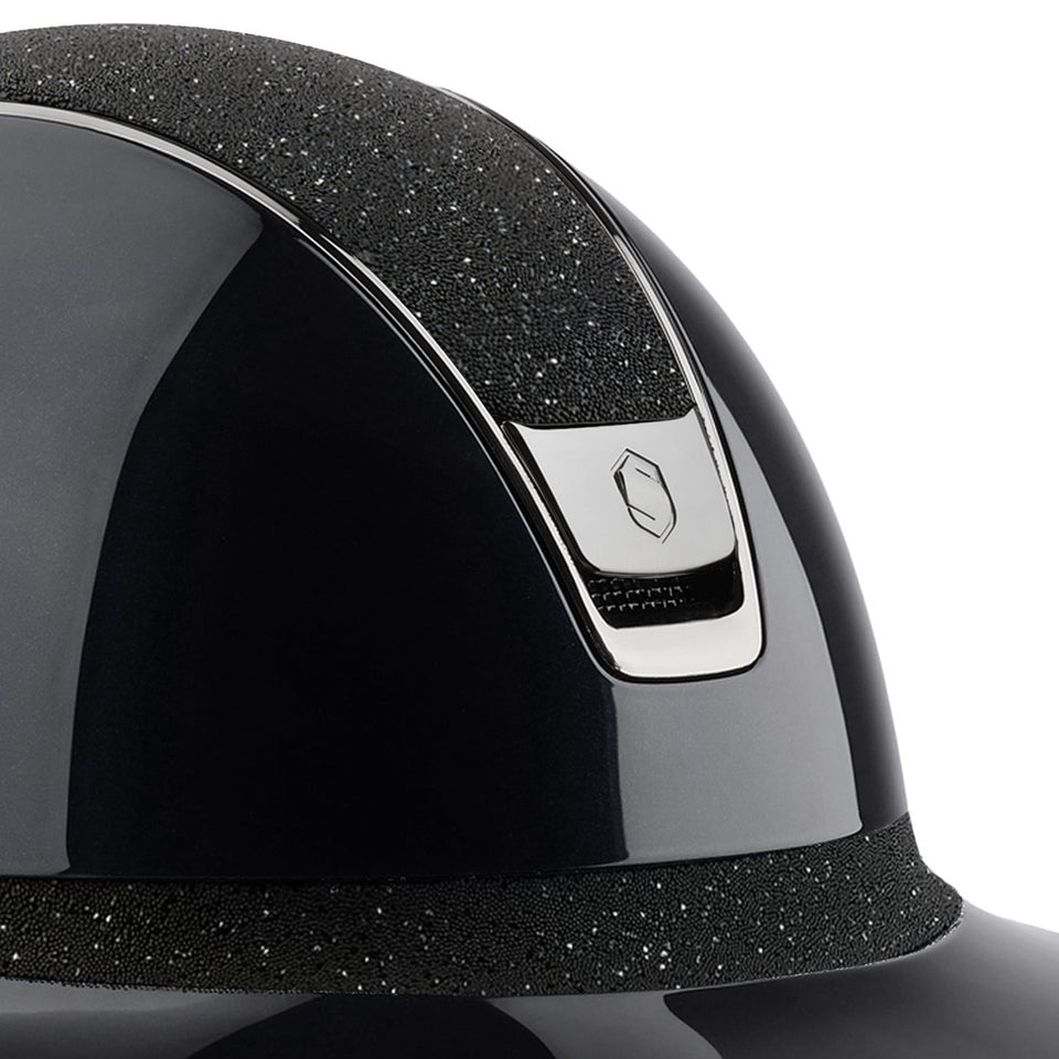 Samshield V2 Miss Shield Black Shadowglossy with Crystal Fabric Top and Band