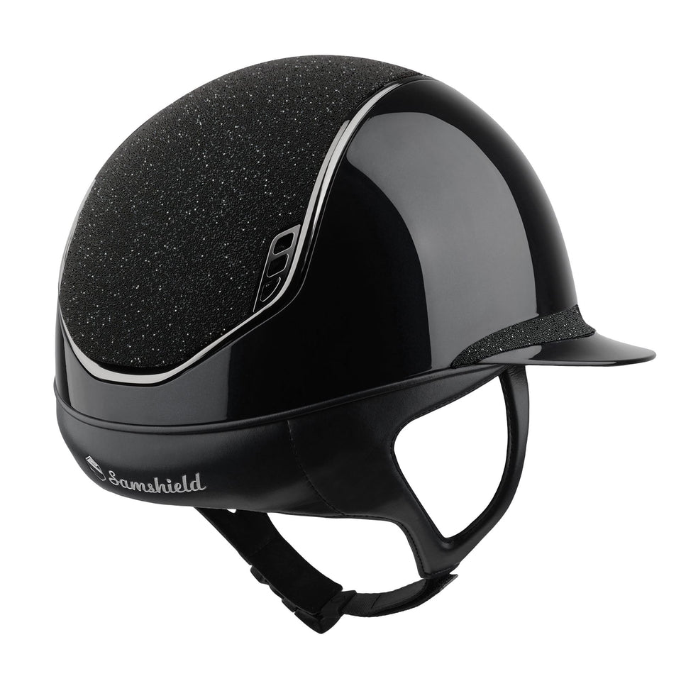 Samshield V2 Miss Shield Black Shadowglossy with Crystal Fabric Top and Band