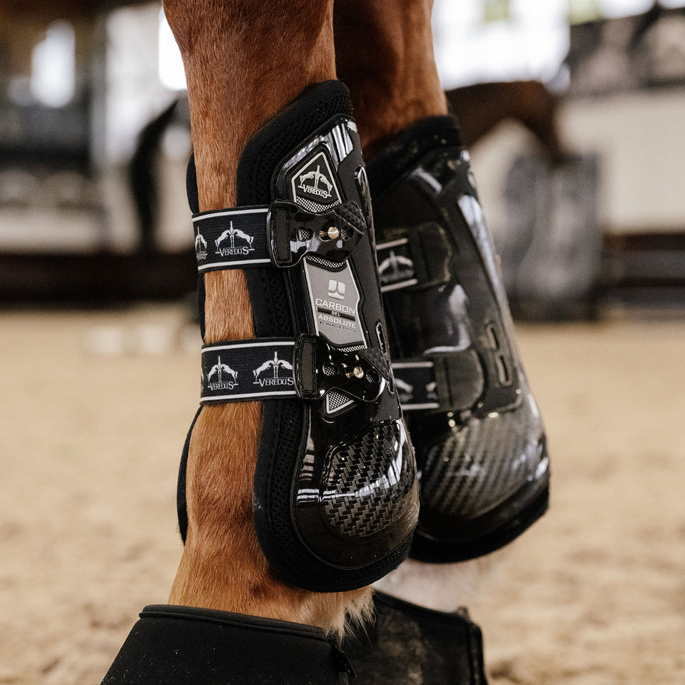 Veredus Carbon Gel Absolute Tendon Boots - Black