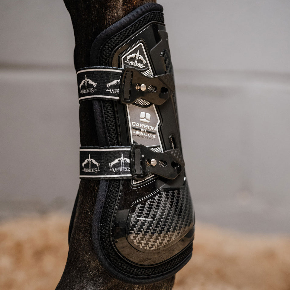 Veredus Carbon Gel Absolute Tendon Boots - Black