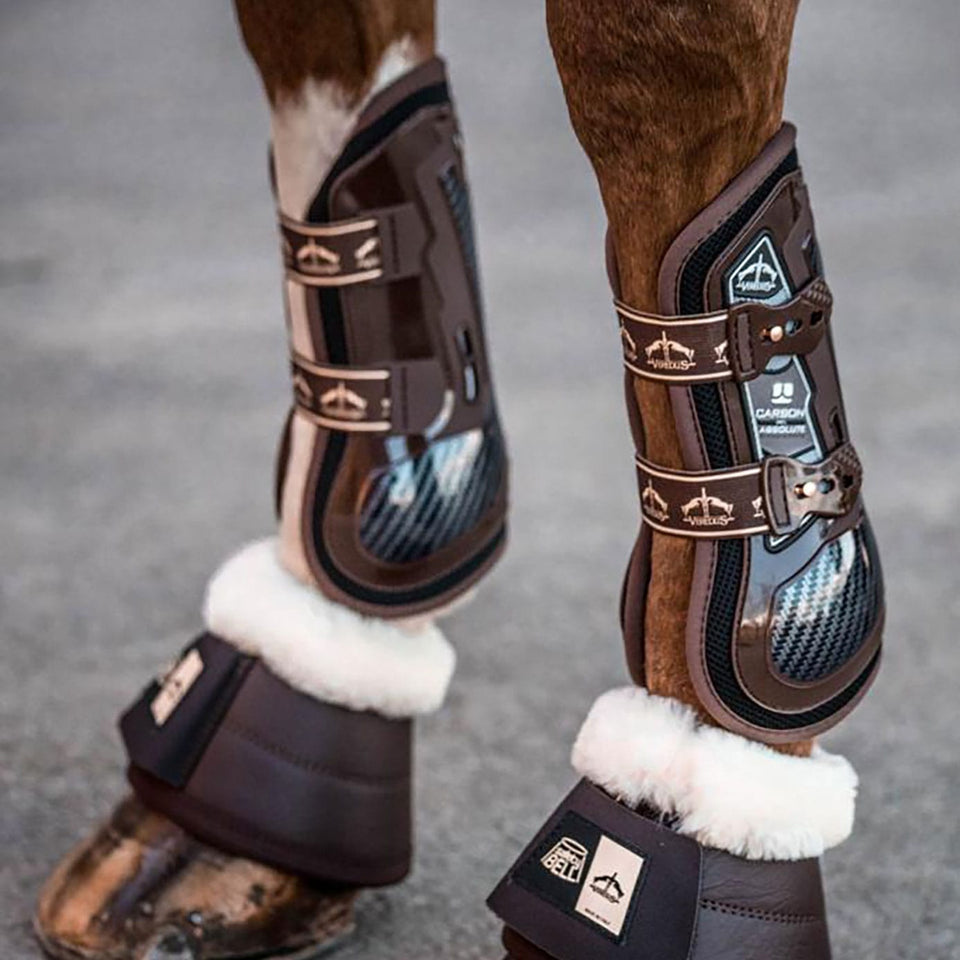 Veredus Carbon Gel Absolute Tendon Boots - Brown