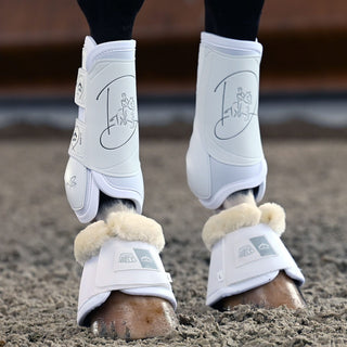 Veredus Absolute Dressage Boots Velcro Easy Strap Front - White