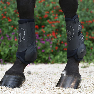 Veredus Absolute Dressage Boots Velcro Easy Strap Front - Black